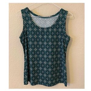 Patterned business tank top